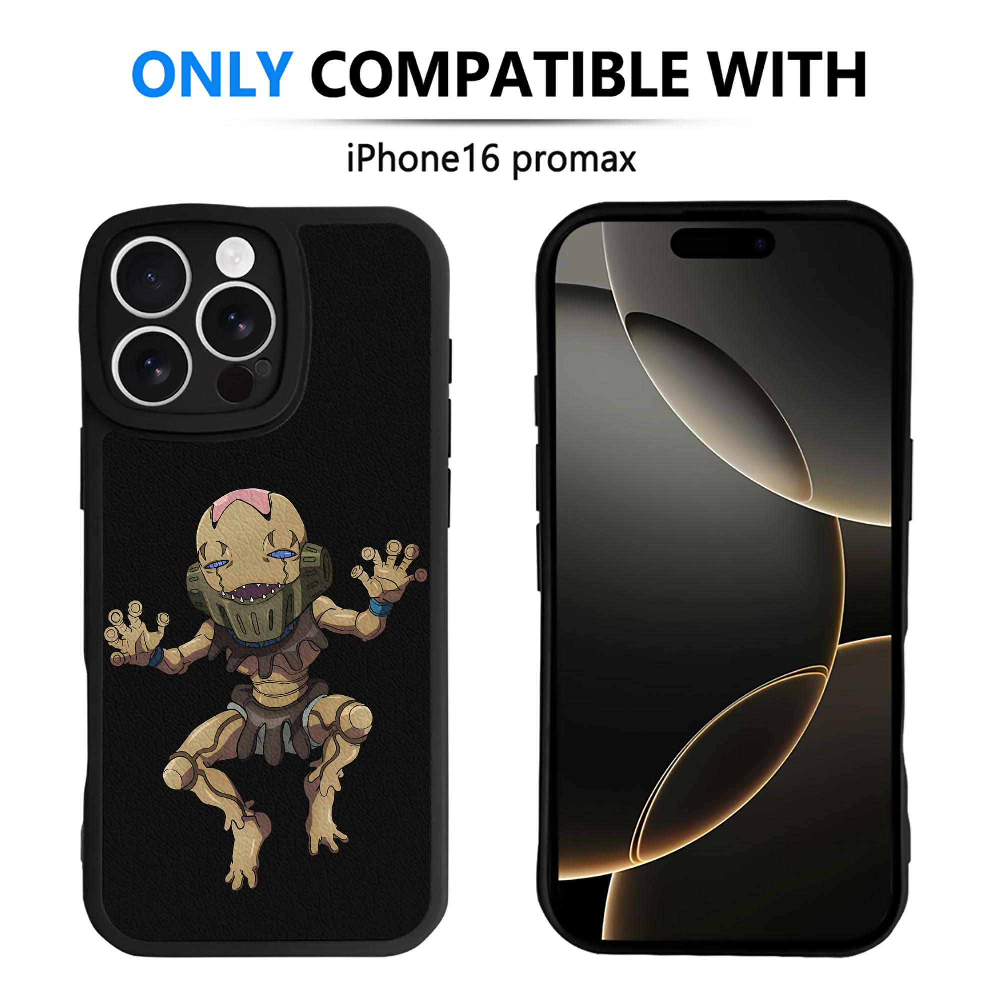 （画像用） ジョジョの奇妙な冒険 JoJo's Bizarre Adventure 【iPhone 16シリーズ対応】シリコンスマホケース（レザー調） 材質：シリコン